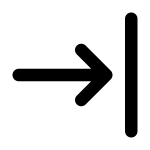 Horizontal Align Right SVG Icon